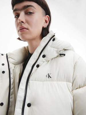 Calvin Klein dámska krémová bunda - M (ACF)