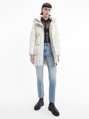 Calvin Klein dámska krémová bunda - M (ACF)