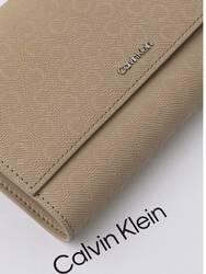 Calvin Klein dámska veľká béžová peňaženka - OS (W75)