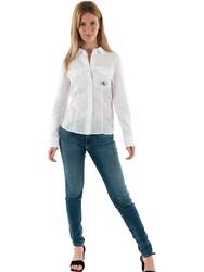 Calvin Klein dámska biela košeľa Long - XS (YAF)