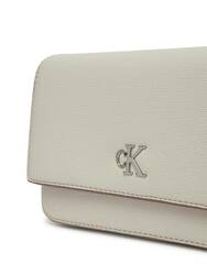 Calvin Klein dámska smotanová kabelka Minimal - OS (WGY)