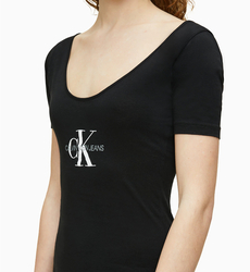 Calvin Klein dámske čierne šaty Ballet - XS (BAE)