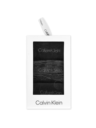 Calvin Klein dámske čierne ponožky 3 pack - ONE (BLA)