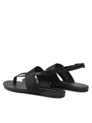 Calvin Klein dámske čierne sandále FLAT SANDAL TOEPOST WEBBING - 36 (BDS)