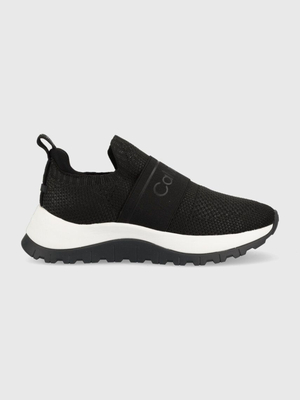 Calvin Klein dámske čierne tenisky KNIT RUNNER SLIP ON - 40 (BEH)