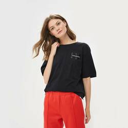 Calvin Klein dámske čierne tričko Shape - XS (099)