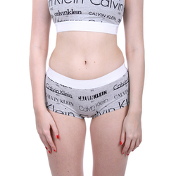 Calvin Klein dámske šedé nohavičky Boyshort - S (HLB)