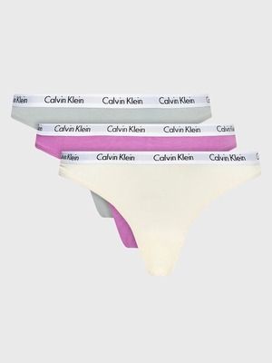 Calvin Klein dámske tangá 3PK - L (CFU)