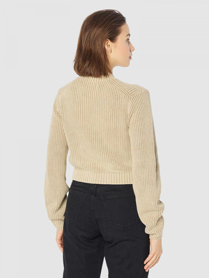 Calvin Klein dámsky béžový sveter - XS (PF2)