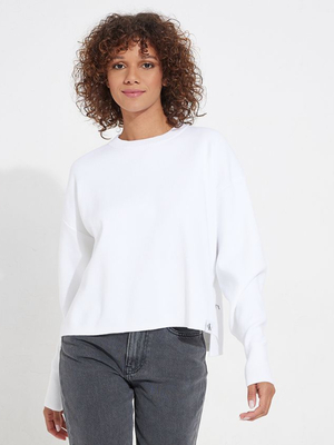 Calvin Klein dámsky smotanový sveter - XS (YAF)