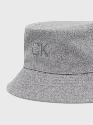 Calvin Klein dámsky šedý klobúk - OS (PAA)