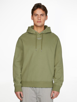 Calvin Klein pánska zelená mikina - L (L9F)