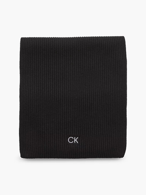 Calvin Klein pánsky čierny šál - OS (BAX)