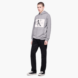 Calvin Klein pánska sivá mikina s kapucňou Hoodie - L (901)