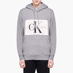 Calvin Klein pánska sivá mikina s kapucňou Hoodie - L (901)