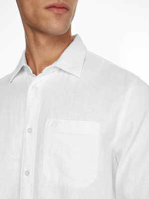 Calvin Klein pánska biela košeľa - L (YAF)
