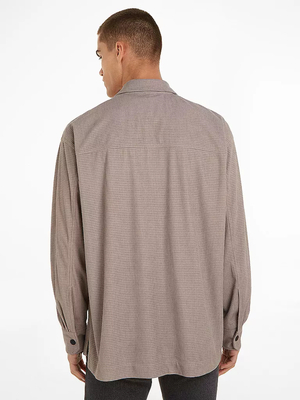Calvin Klein pánska béžová košeľa - S (PEE)