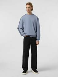 Calvin Klein pánska šedo-modrá mikina  - S (CKG)