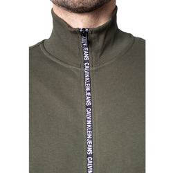 Calvin Klein pánska zelená mikina na zips - XL (LFH)