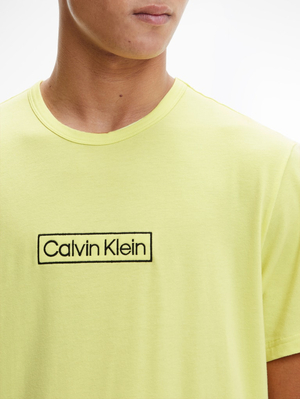 Calvin Klein pánske žlté tričko - M (ZJB)
