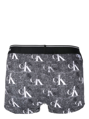 Calvin Klein pánske šedé boxerky - M (6O4)