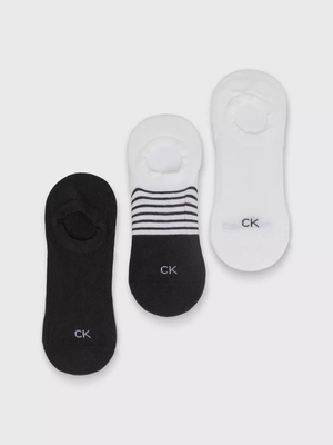 Calvin Klein pánske ponožky 3 pack - ONESIZE (001)
