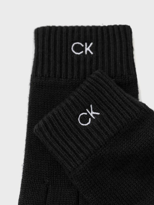 Calvin Klein pánske čierne rukavice - OS (BAX)
