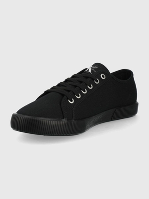 Calvin Klein pánske čierne plátené tenisky ESSENTIAL VULCANIZED 1 - 42 (0GL)