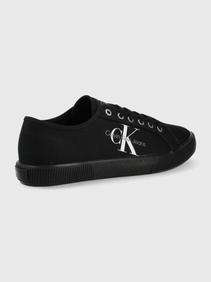 Calvin Klein pánske čierne plátené tenisky ESSENTIAL VULCANIZED 1 - 42 (0GL)
