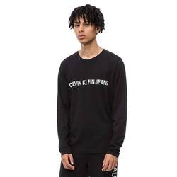 Calvin Klein pánske čierne tričko s dlhým rukávom - L (099)