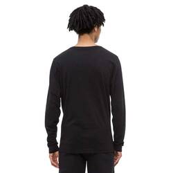 Calvin Klein pánske čierne tričko s dlhým rukávom - L (099)
