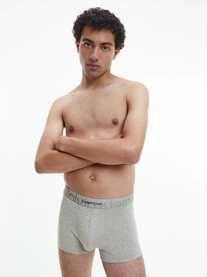 Calvin Klein pánske šedé boxerky - L (P7A)