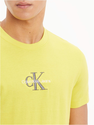 Calvin Klein pánske žlté tričko - S (ZH8)