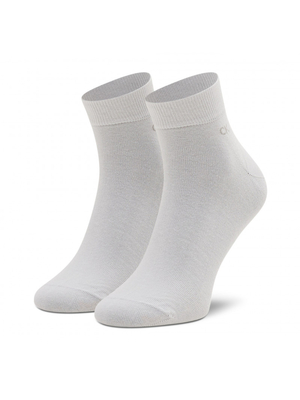 Calvin Klein pánske biele ponožky 2 pack - 39/42 (WHI)