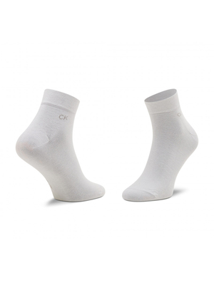 Calvin Klein pánske biele ponožky 2 pack - 39/42 (WHI)