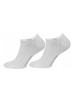 Calvin Klein pánske biele ponožky 2 pack - 39/42 (2)
