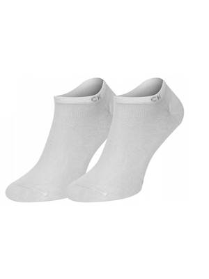 Calvin Klein pánske biele ponožky 2 pack - 39/42 (2)