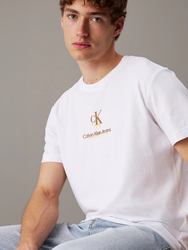 Calvin Klein pánske biele tričko - L (YAF)