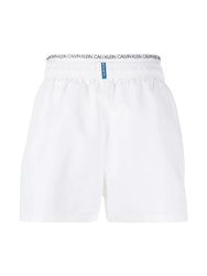 Calvin Klein pánske biele plavky - S (YCD)