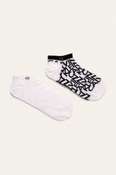 Calvin Klein pánske biele ponožky 2 pack - 39/42 (002)