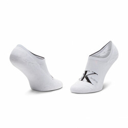Calvin Klein biele červené ponožky - ONESIZE (WHITE)