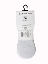 Calvin Klein biele červené ponožky - ONESIZE (WHITE)