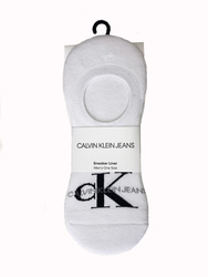 Calvin Klein biele červené ponožky - ONESIZE (WHITE)