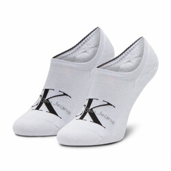 Calvin Klein biele červené ponožky - ONESIZE (WHITE)