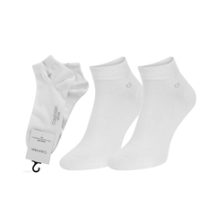 Calvin Klein pánske biele ponožky 2 pack - 39/42 (002)