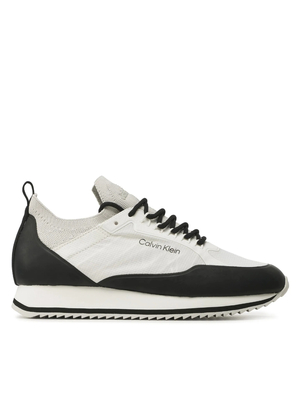 Calvin Klein pánske biele tenisky LOW TOP LACE UP NYLON - 44 (0K9)