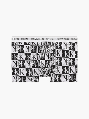 Calvin Klein pánske bieločierne boxerky - M (5UW)