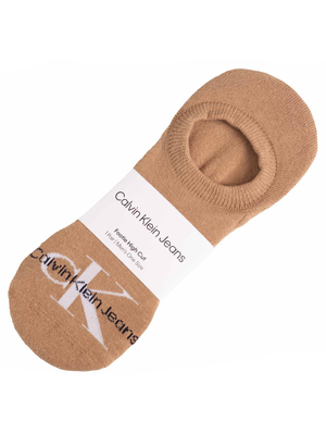 Calvin Klein pánske hnedé ponožky - ONESIZE (CAM)