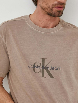Calvin Klein pánske hnedé tričko - M (PE5)