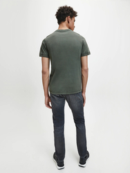 Calvin Klein pánske khaki zelené tričko - L (LDD)